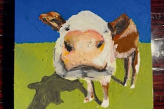 create a stunning custom oil pastel illustration for you