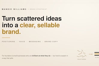 build your brand positioning, voice and messaging from scratch