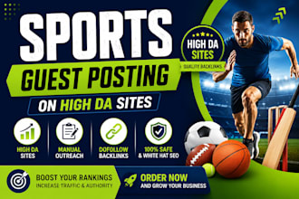 do sports guest posts on high da sites with SEO backlinks