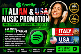 do italian spotify music promotion usa music promotion