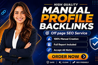 create manual SEO profile backlinks for your website