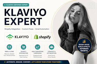 klaviyo expert for klaviyo email marketing, klaviyo flows and shopify marketing