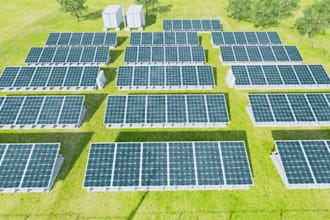 do 3d solar farm, solar power plant, pv layout, renewable energy visualization