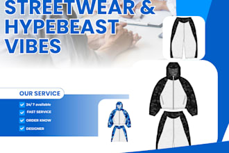 design professional streetwear and hypebeast apparel mockups