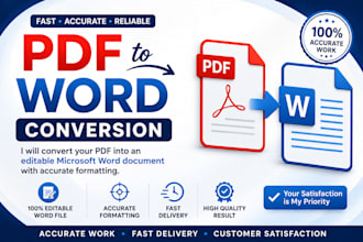 convert PDF to microsoft word accurately