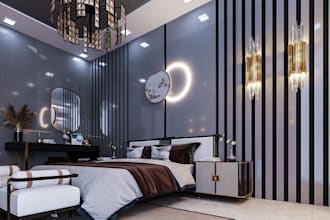 create realistic interior house