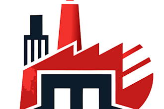 create a modern industries and manufacturing logo