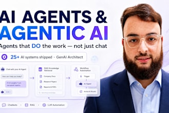 build ai agents, agentic ai chatbots, rag and llm automation