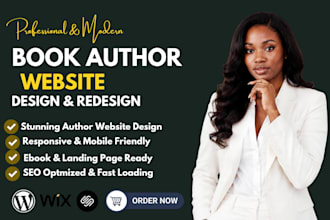design author book author website ebook landing page book website