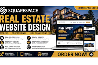 build a squarespace real estate investor website with lead generation