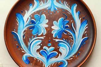 custom hand painted ceramic design and other items