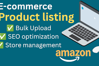 do ecommerce product listing and product upload expertly
