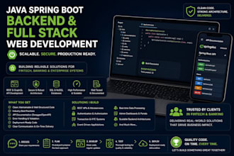 java backend full stack development spring boot
