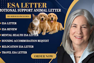 provide professional esa letter evaluation and emotional support