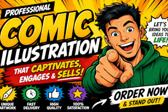 create sfw ai comic book art illustration for covers and characters