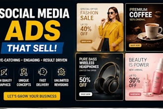 design professional product ads for social media