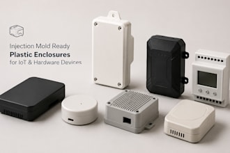 do injection mold ready plastic enclosures for iot devices and hardware devices