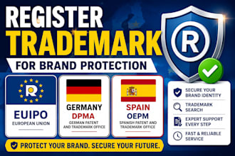 register trademark in euipo germany dpma and spain for brand protection