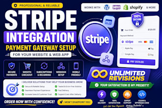 ensure secure stripe integration and payment gateway setup