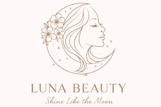 do logo in continuous line, line art, minimalist