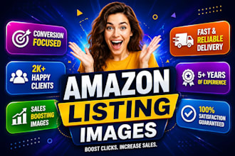 design amazon product listing images, a plus content and SEO listing