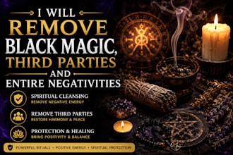 remove black magic, third parties and entire negativities