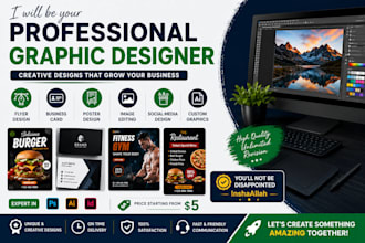 be your professional graphic designer for web and print