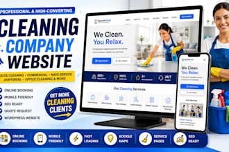 build cleaning website house cleaning office cleaning maid janitorial website