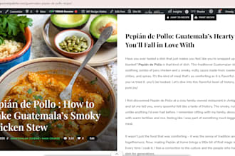 write SEO food blog posts and recipes that rank on google