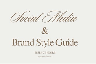 create a social media branding kit and style guide