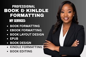 format your book for kindle, paperback and hardcover