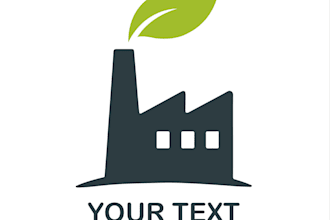 design a minimalist industrial and engineering logo