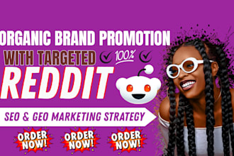 do reddit SEO and GEO post marketing to promote anything