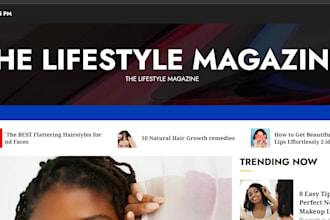 design a wordpress magazine website