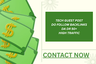 publish a technology guest post with tech backlinks