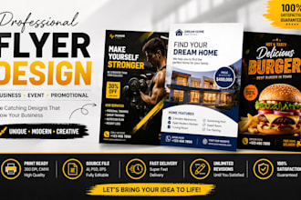 eye catching flyer design