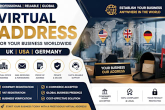 provide virtual office address and company address for germany uk us mailbox