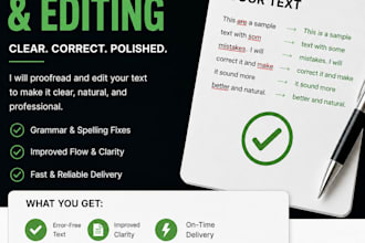 proofread and fix your grammar quickly and professionally
