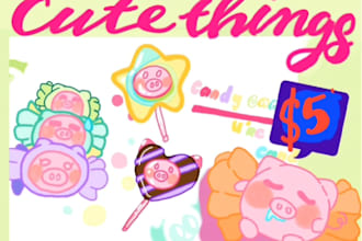 draw cute doodles designs stickers illustrations