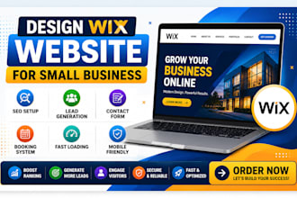 design wix website small business SEO setup lead generation contact form booking