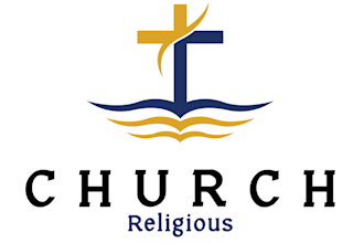 create a modern church and religious logo design