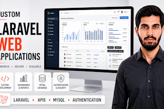 develop a custom laravel web application