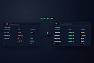 write a script to automate your data cleanup or reporting
