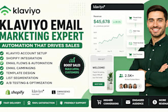 setup klaviyo email marketing flows and automation
