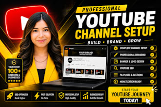 create and setup youtube channel