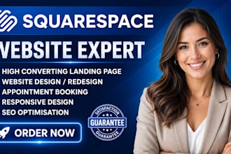 design or redesign a squarespace website or ecommerce store