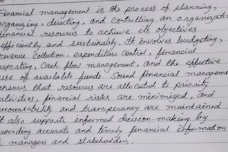 handwriting notes and letters