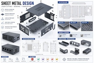 sheet metal design laser cutting fabrication drawing solidwork industrial design