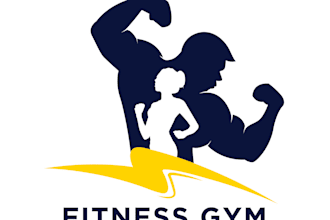 create a modern gym and fitness logo design
