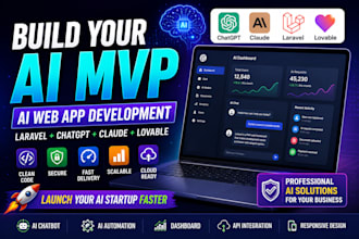 build your ai mvp using laravel, chatgpt, claude and lovable